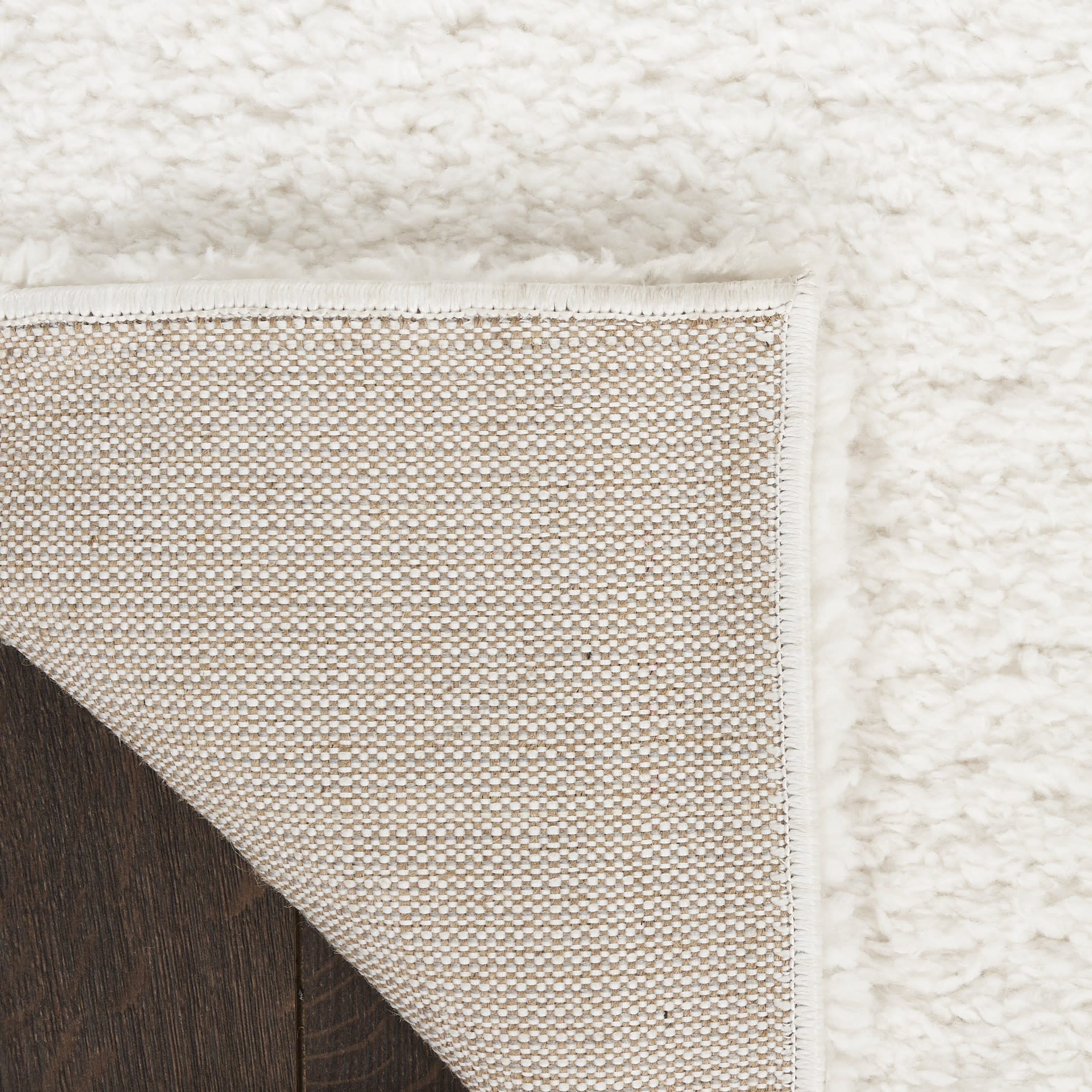 Nourison Modern Shag 5'3" x 7' Ivory Modern Indoor Rug