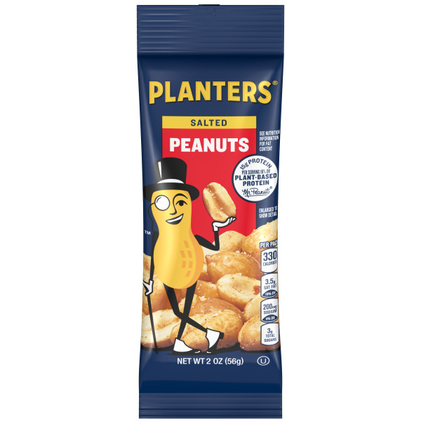 PLANTERS(r) Salted Peanuts 144/2oz . C1CB - Front Center Inner Pack (Hi Res)