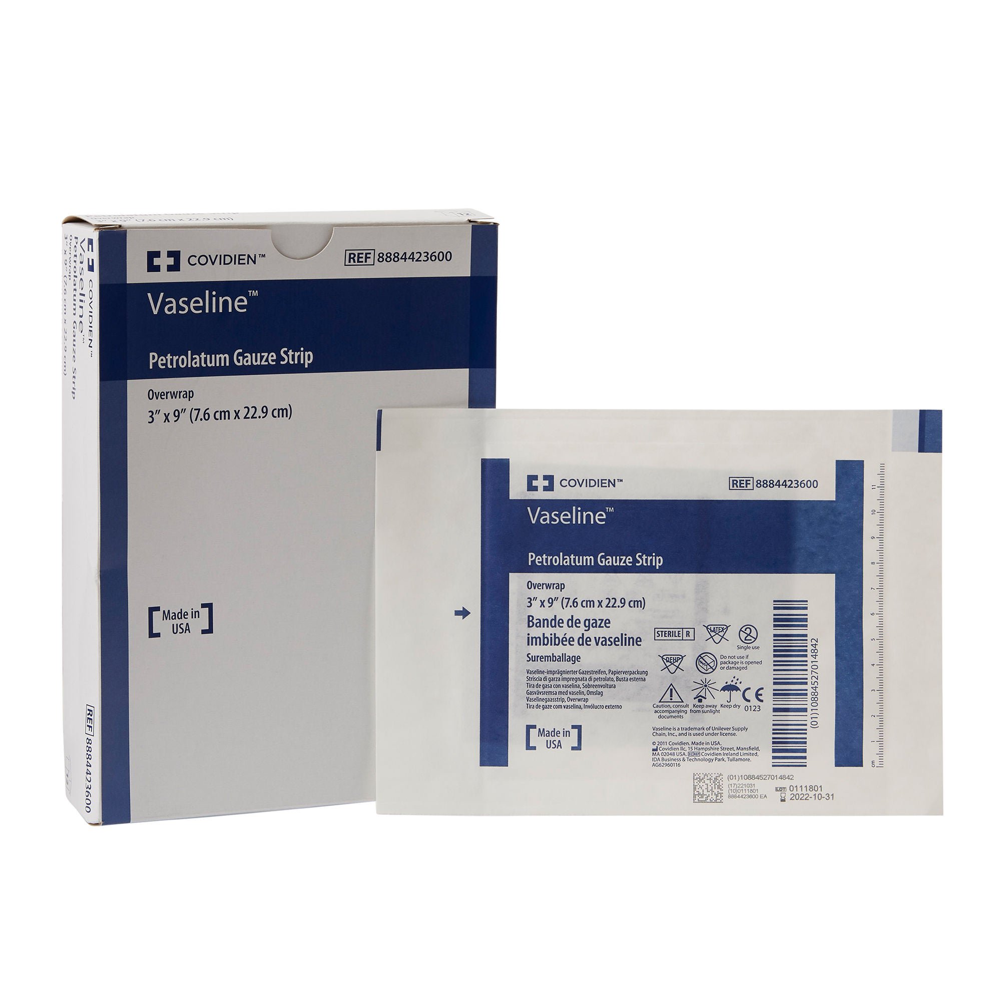 Vaseline® Petrolatum Impregnated Dressing, 3 x 9 Inch