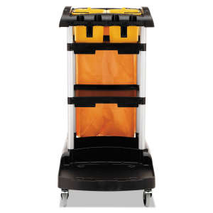Rubbermaid Commercial, High-Capacity Janitorial Cleaning Cart, Black