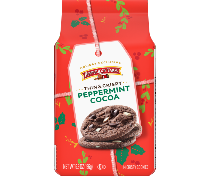 Thin & Crispy Peppermint Cocoa Cookies