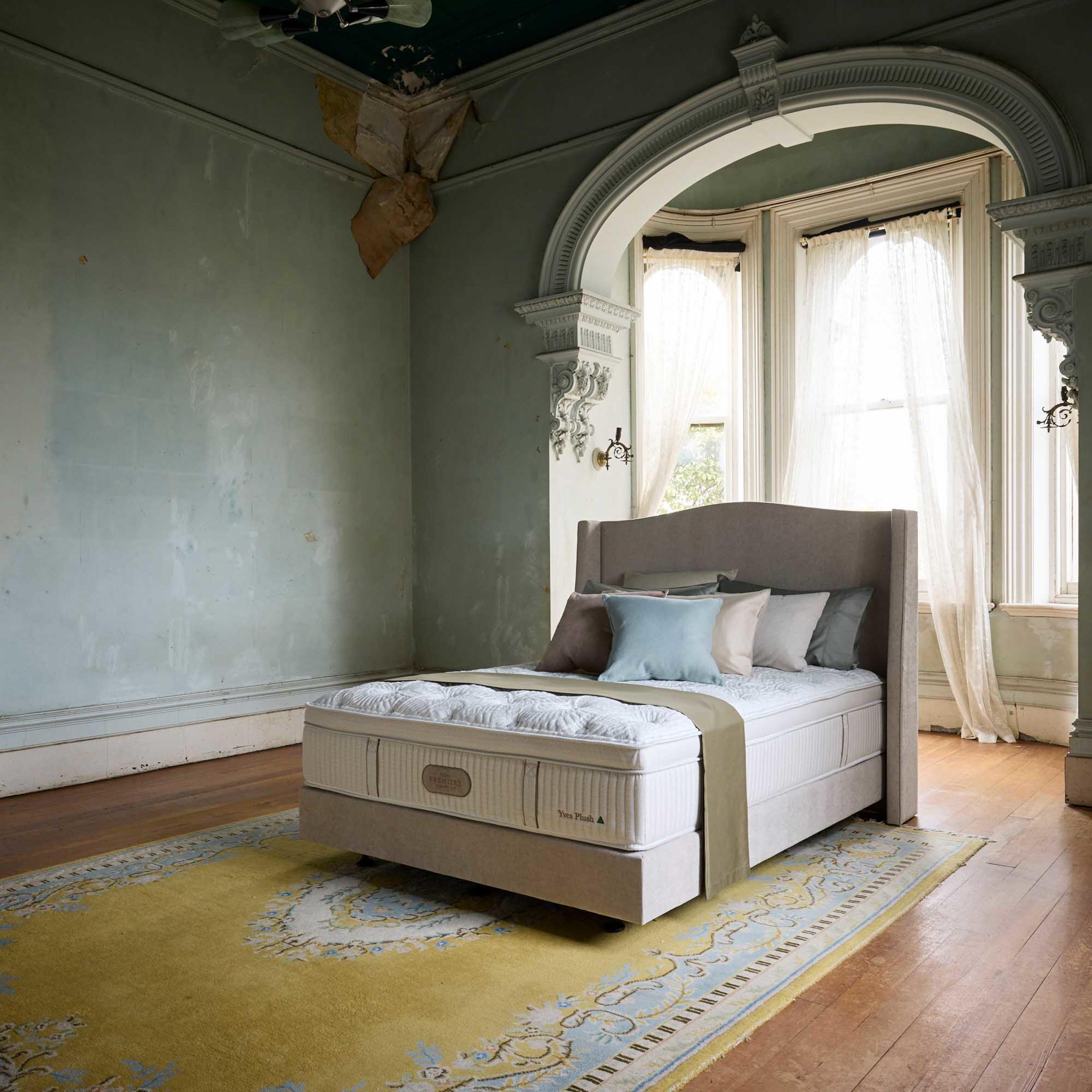 Lifestyle image of the Crown Posture Bedding Premiere Yves Mattress, Plush from Forty Winks