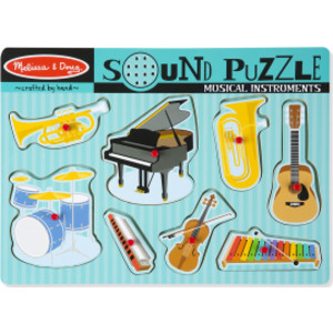 Musical Instruments Sound Puzzle, 8 Pieces