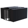 AisleLok® 6 ft. Sliding Doors Polycarbonate 42U-45U Black