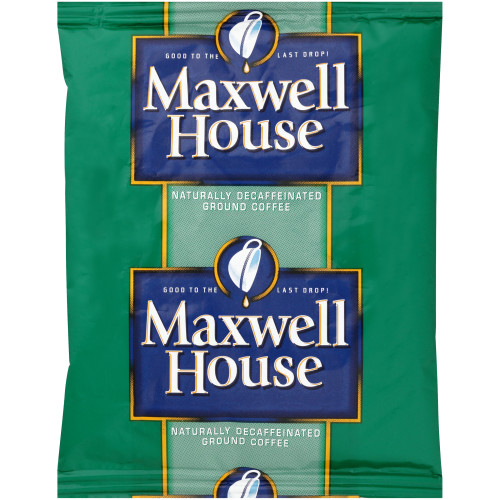 MAXWELL HOUSE Super High Yield Decaffeinated Coffee, 1.25 oz. Packet (Pack of 128)