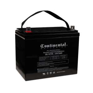 CTBCB12750NB, Centennial Batteries, Continental 12 Volt 75 Amp SLA Battery Nut & Bolt