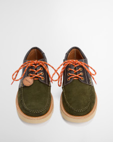 Barbour x Wildbunch Styles Southfield Moccasins Green/Brown