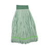 Boardwalk, Microfiber Looped-End Wet Mop Head with 5" Headband, Large, Green
