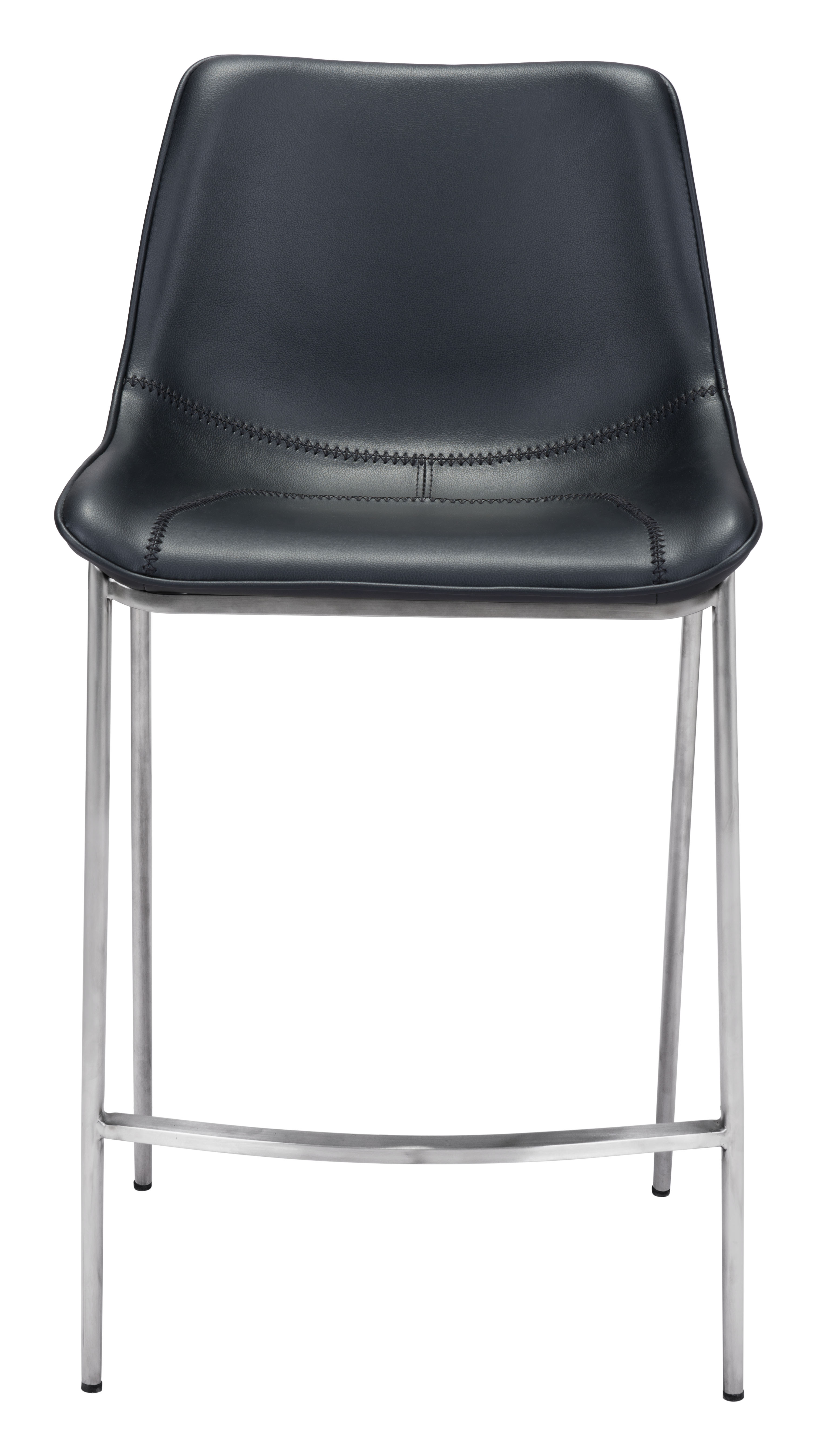 Magnus Counter Stool (Set of 2) Black & Silver product image
