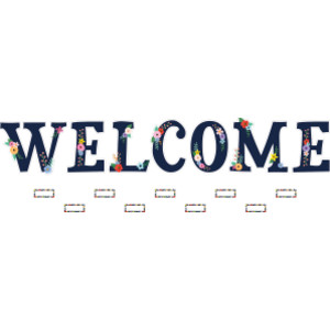Wildflowers Welcome Bulletin Board Set, 55 Pieces