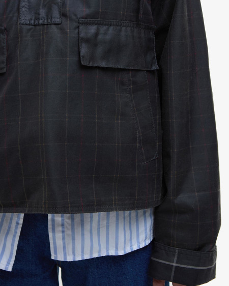 Barbour x GANNI Tartan Waxed Anorak