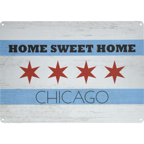 Home Sweet Home Chicago Novelty Sign (10" x 14") Novelty Signs