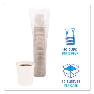 Boardwalk, Paper Hot Cups, 10 oz, White