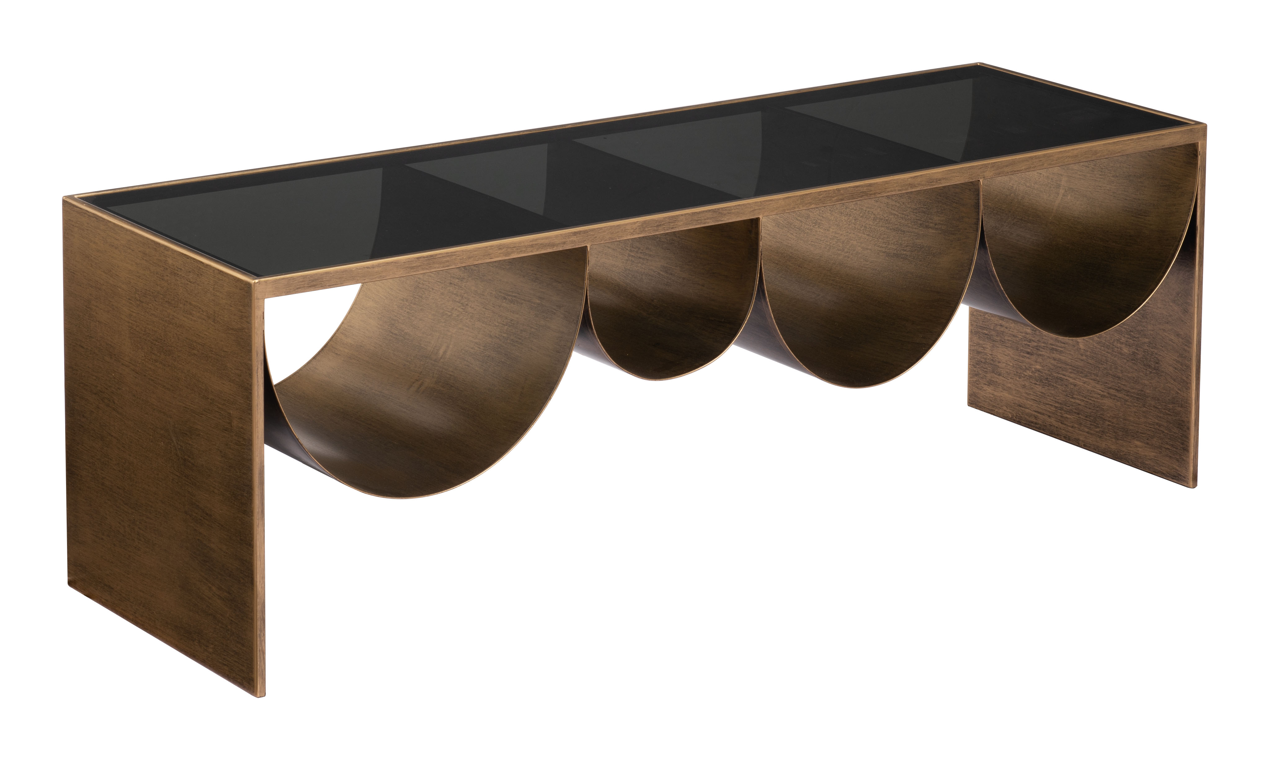 Reed Coffee Table Brass & Black product image