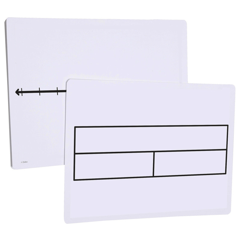 Write-On/Wipe-Off Part-Part-Whole/Number Line Mats, Pack of 10