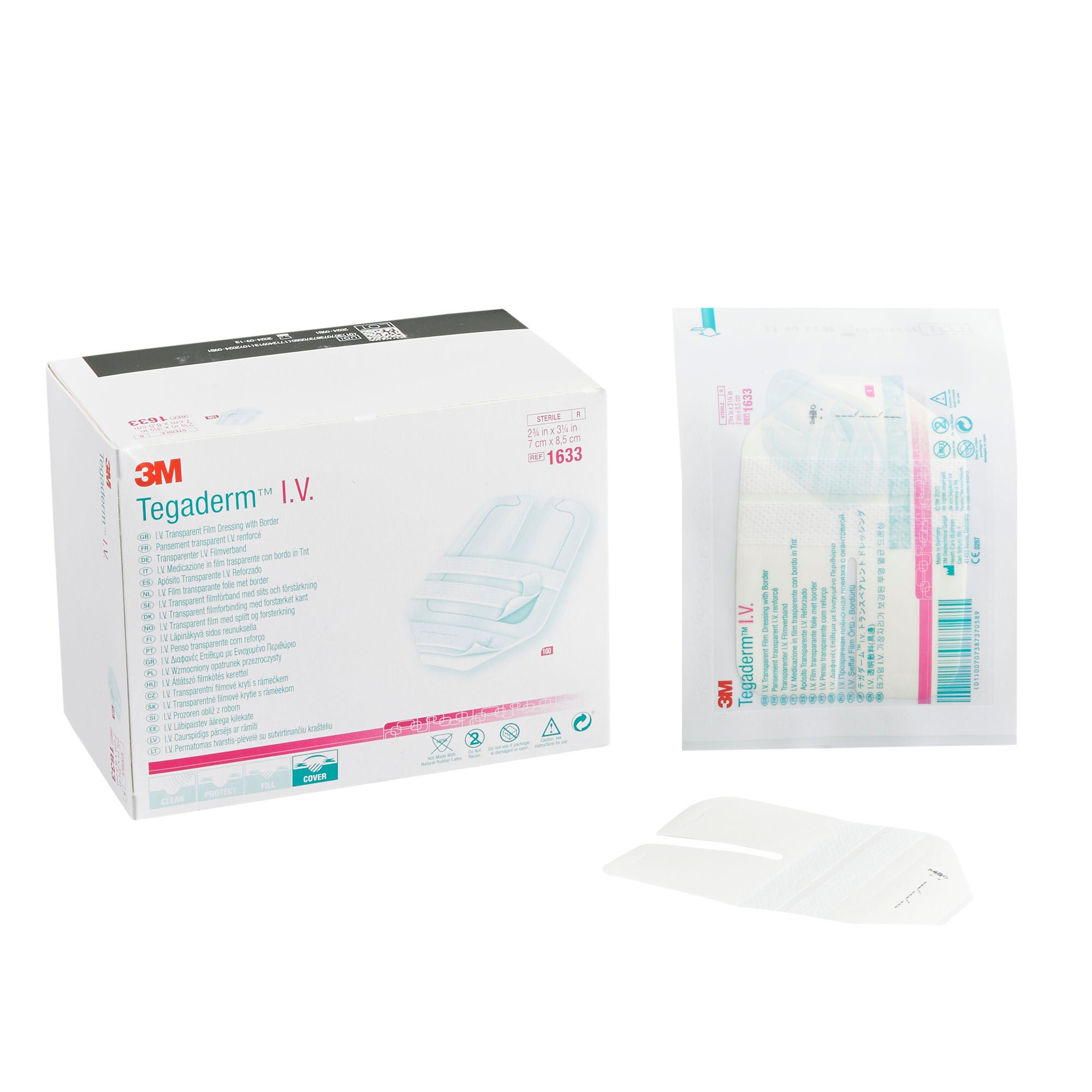 3M™ Tegaderm™ IV Dressing, 8.5 x 7 cm