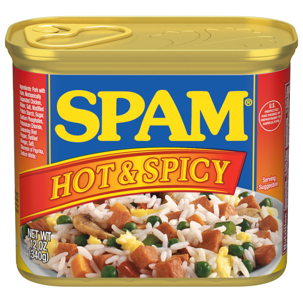 SPAM(r) Hot & Spicy, 12/12 oz. . C1C1 - Front Center In Package (Hi Res)