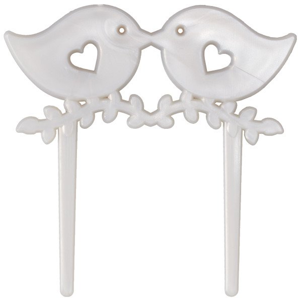 Pearlized Love Birds Special Occasion Decoration