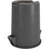 Carlisle, Bronco, 32 gal, Resin, Gray, Round, Receptacle