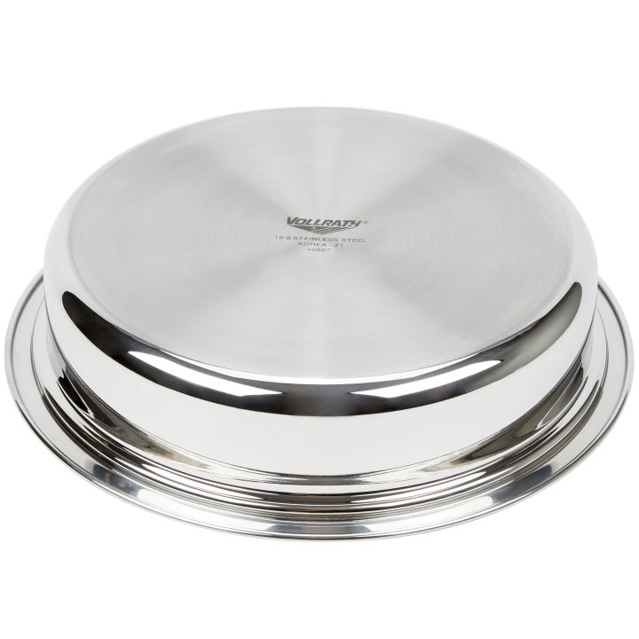 4-quart replacement round stainless steel food pan for Orion® round chafer
