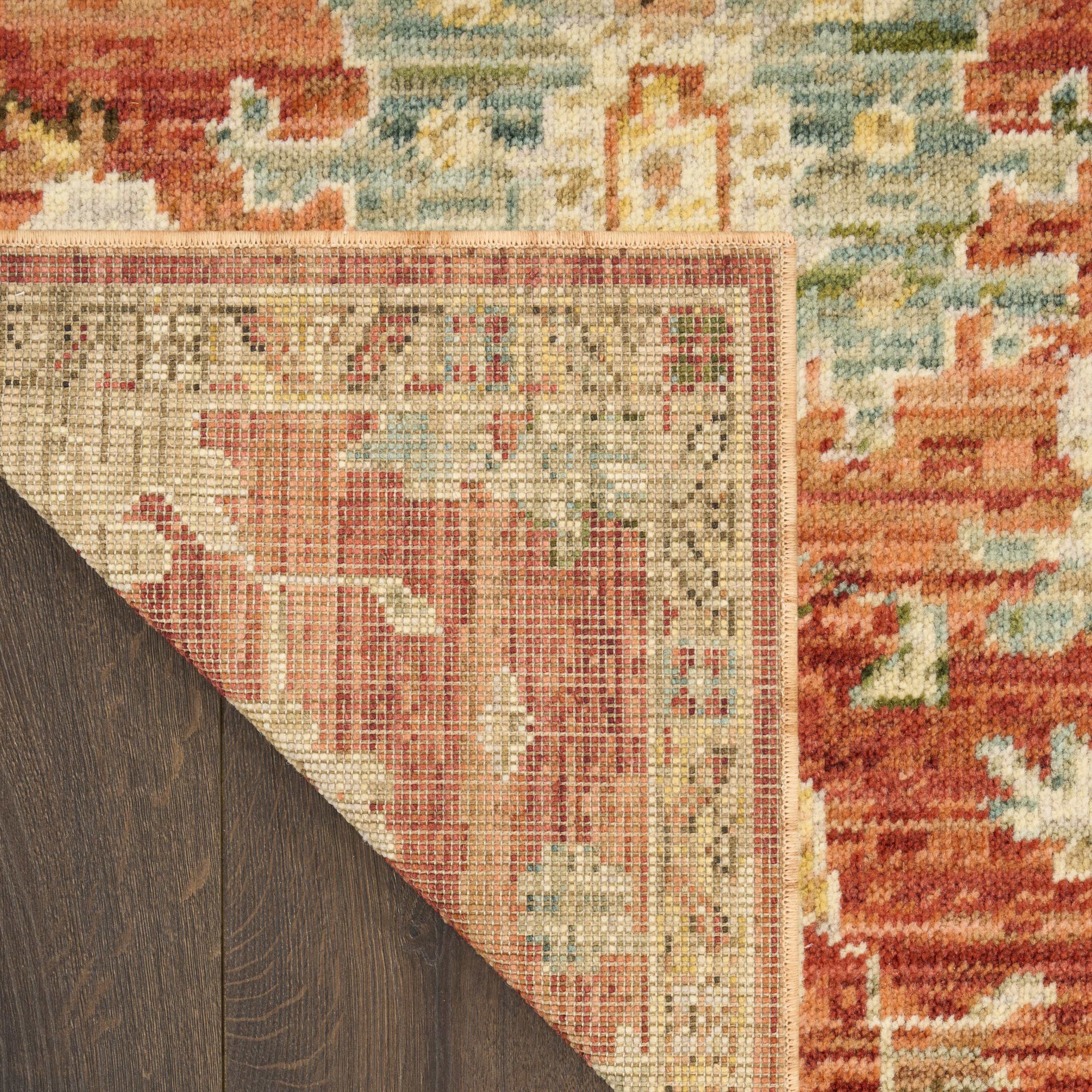 Nourison Antique Bloom 2' x 3' Brick Vintage Indoor Rug
