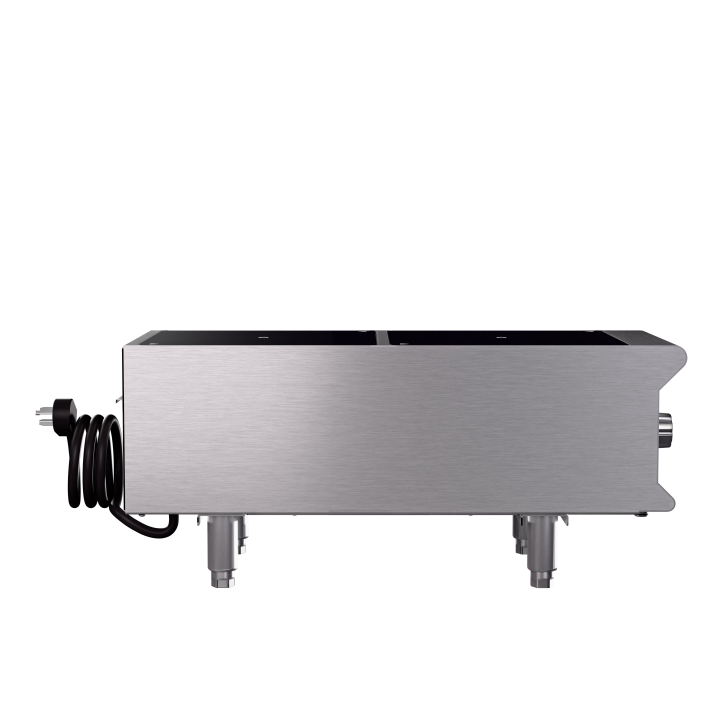 208- to 240-volt two-hob heavy-duty induction range with temperature control probe and programs