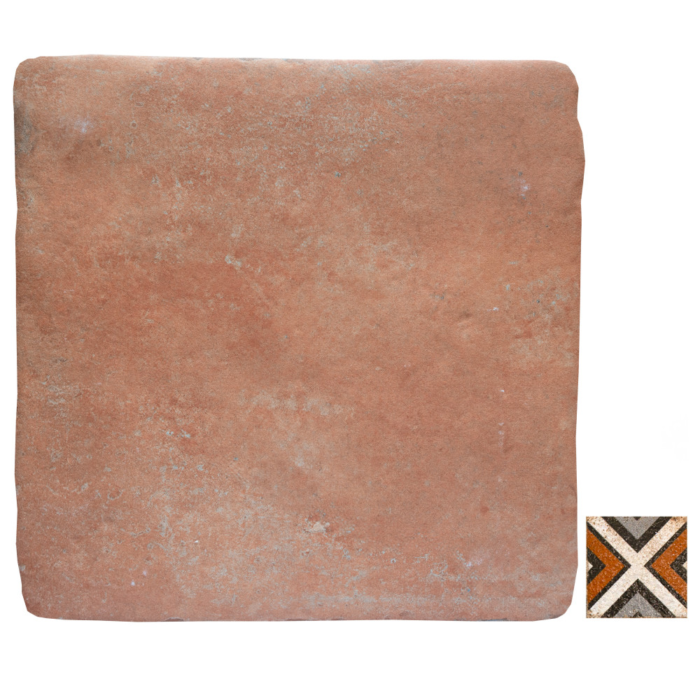 Benisa Marelle Cotto with Paladio Taco 11-7/8 in. x 14 in. Porcelain Floor and Wall Tile