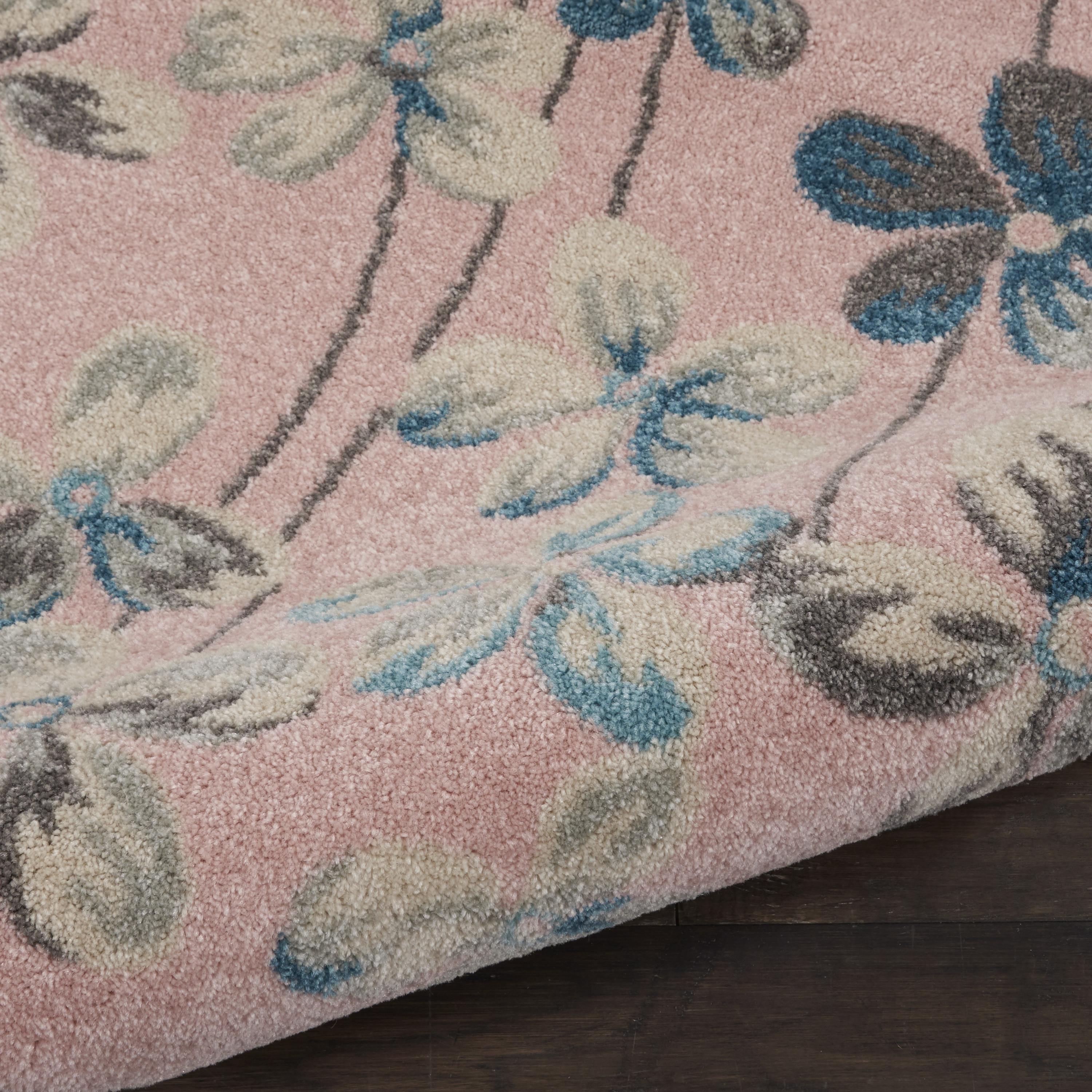 Nourison Tranquil 8'10" x 11'10" Pink Contemporary Indoor Rug