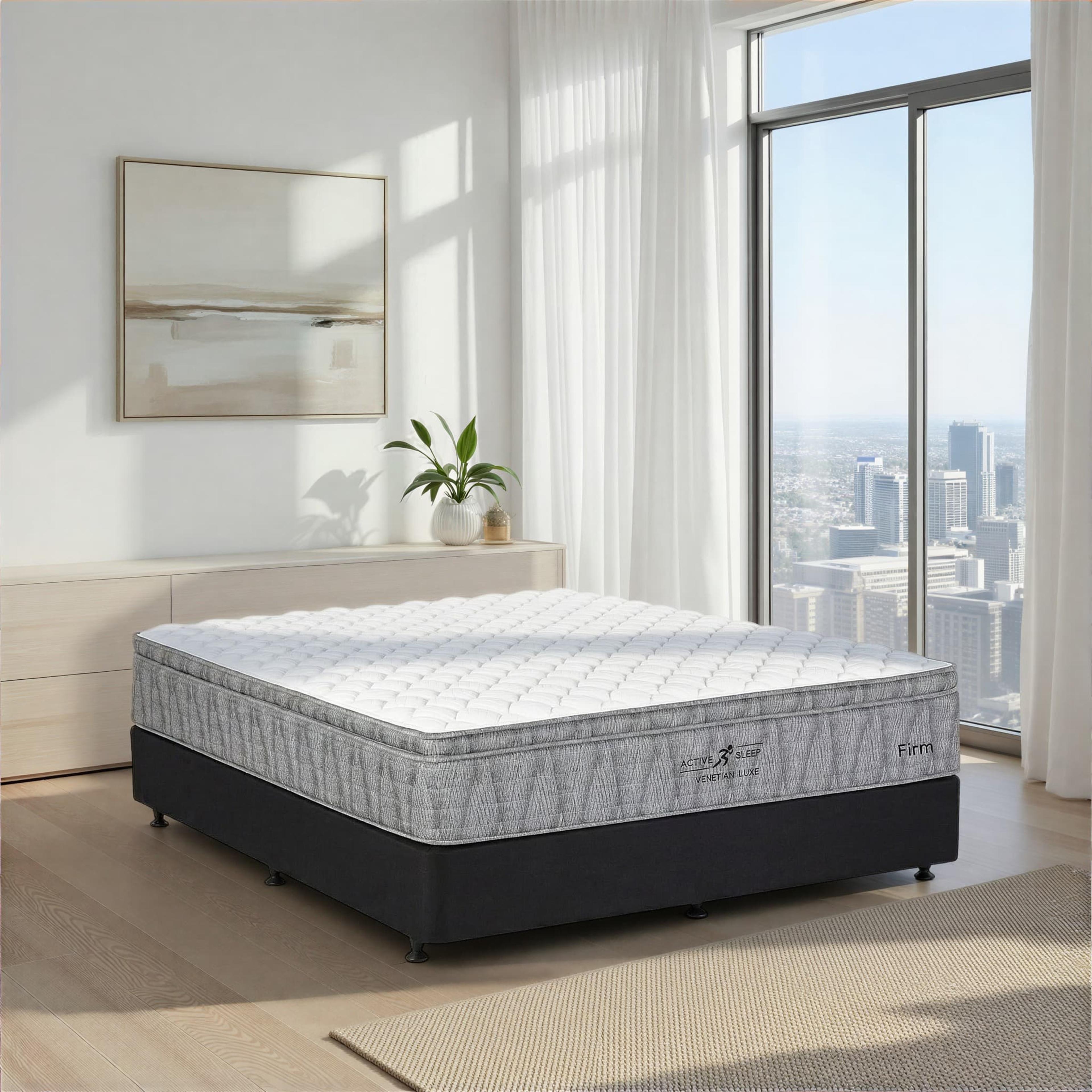 Lifestyle image of the Active Sleep Venetian Luxe Mattress, Firm from Forty Winks