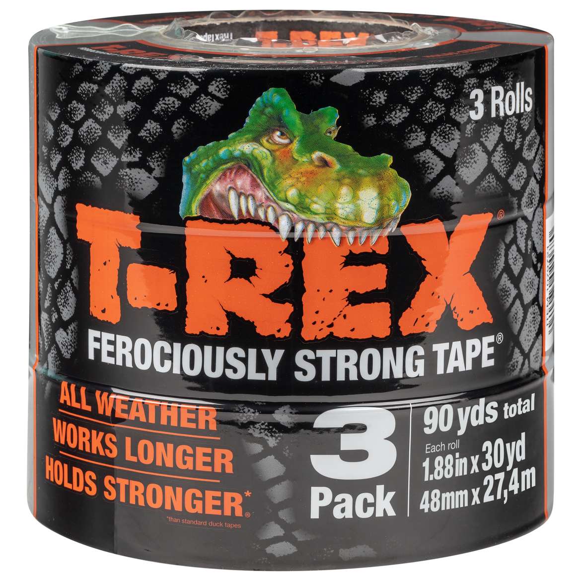 T-Rex® Tape - Gunmetal Gray, 3 pk, 1.88 in. x 30 yd.