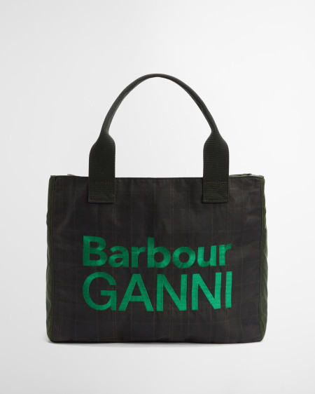 Barbour x GANNI Waxed Tote Bag