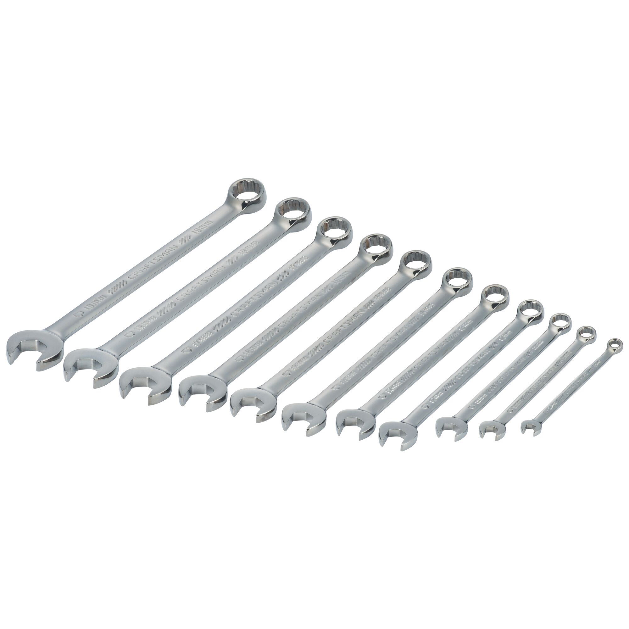 View of CRAFTSMAN Wrenches on white background