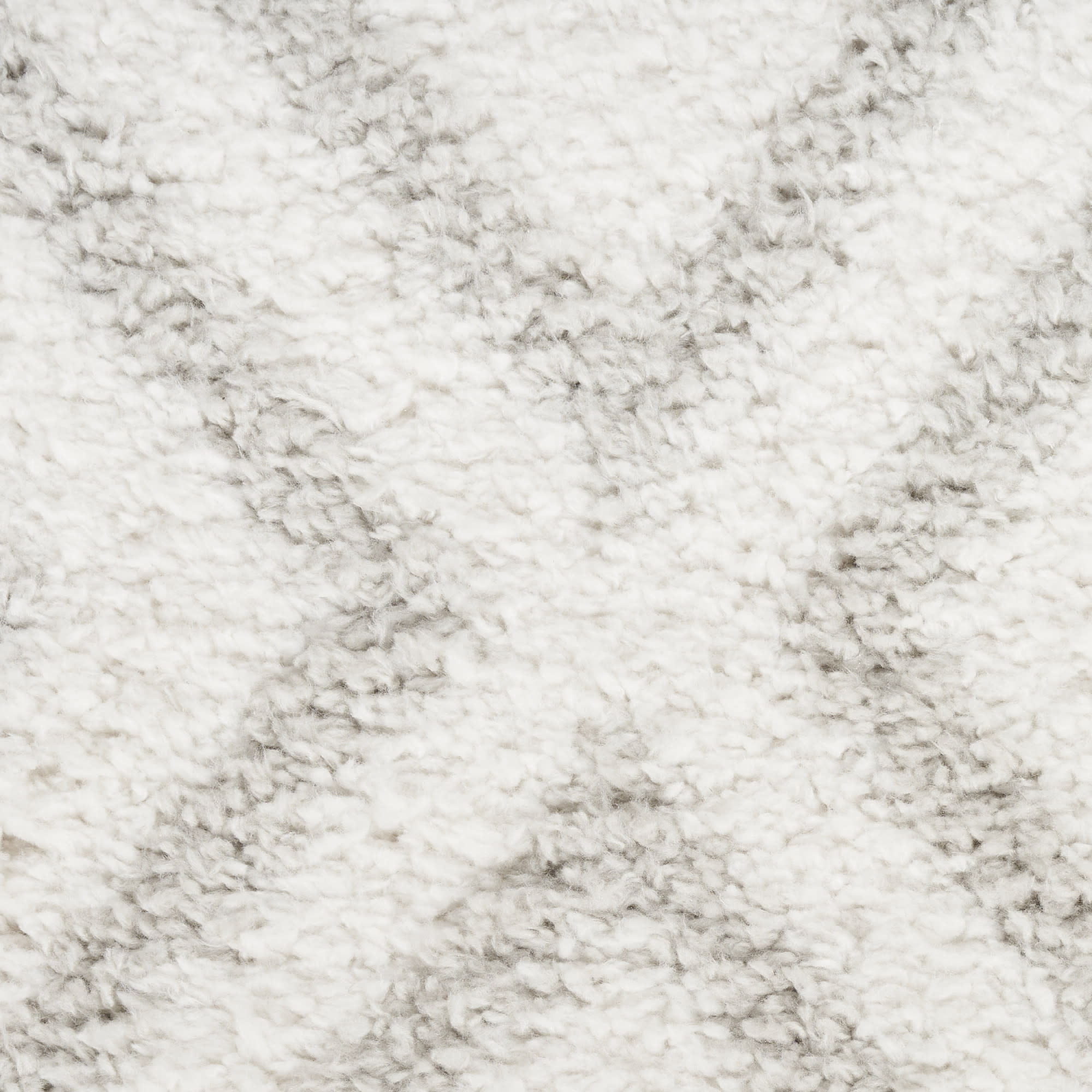 Nourison Modern Shag 5'3" x 7' Ivory Silver Modern Indoor Rug