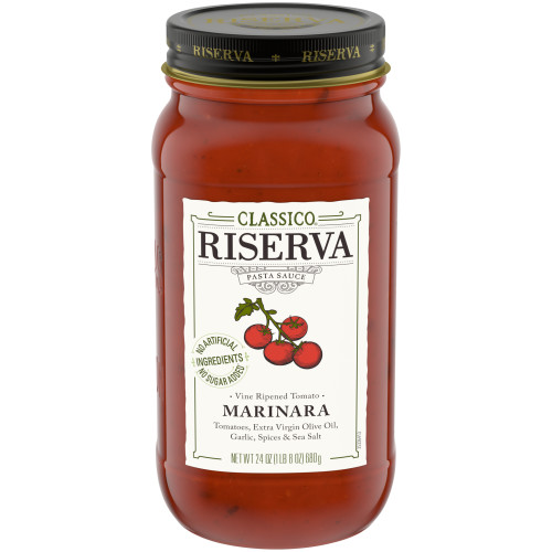 Classico Riserva Vine Ripened Tomato Marinara Pasta Sauce, 24 oz Jar