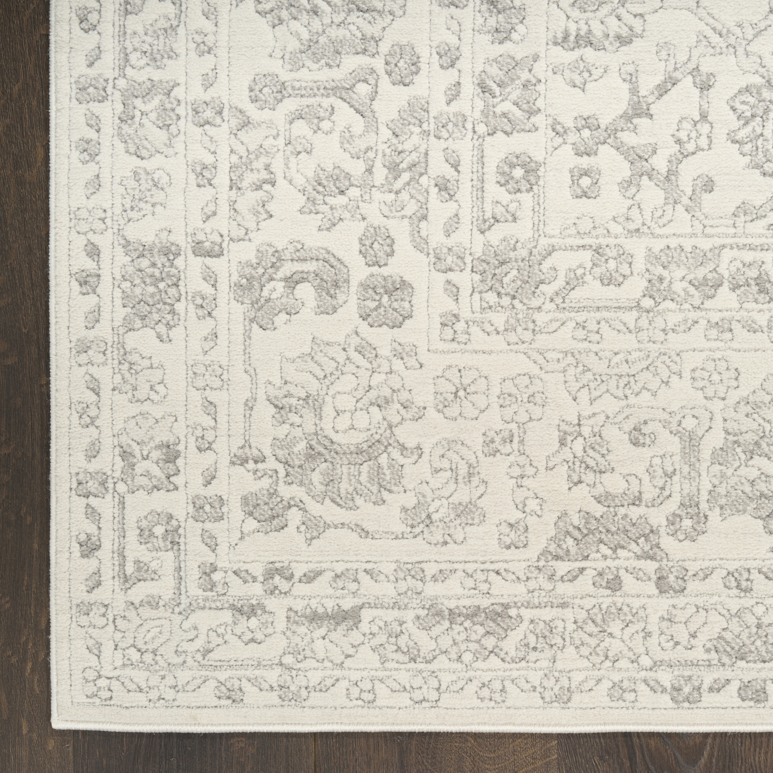 Nourison Grace 7'10" x 9'10" Grey Vintage Indoor Rug