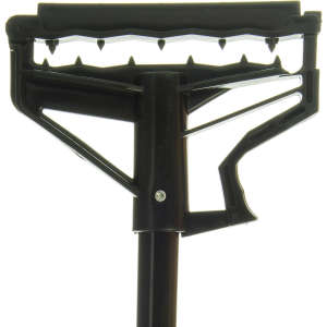 Carlisle, Sparta, Quik-Release Vinyl Coated Metal Side-Gate Mop Handle, 60", Black