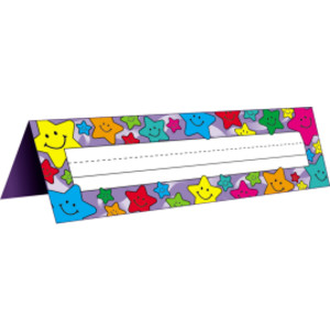 Happy Stars Tented Name Plates, Pack of 36