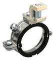 3-1/2 Inch to 6 to 3/0 Zinc Plated Steel Rigid/IMC Split Grounding Bushing with Aluminum Lug