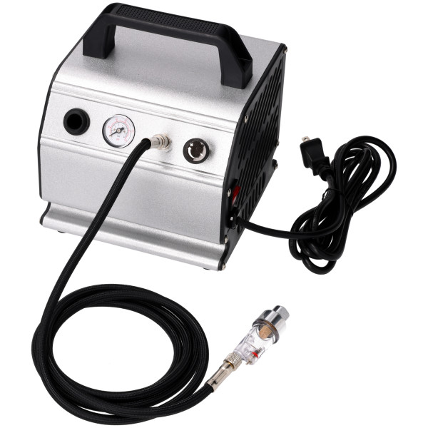 Basic 115 Volt Small Airbrush Compressor Set Airbrush