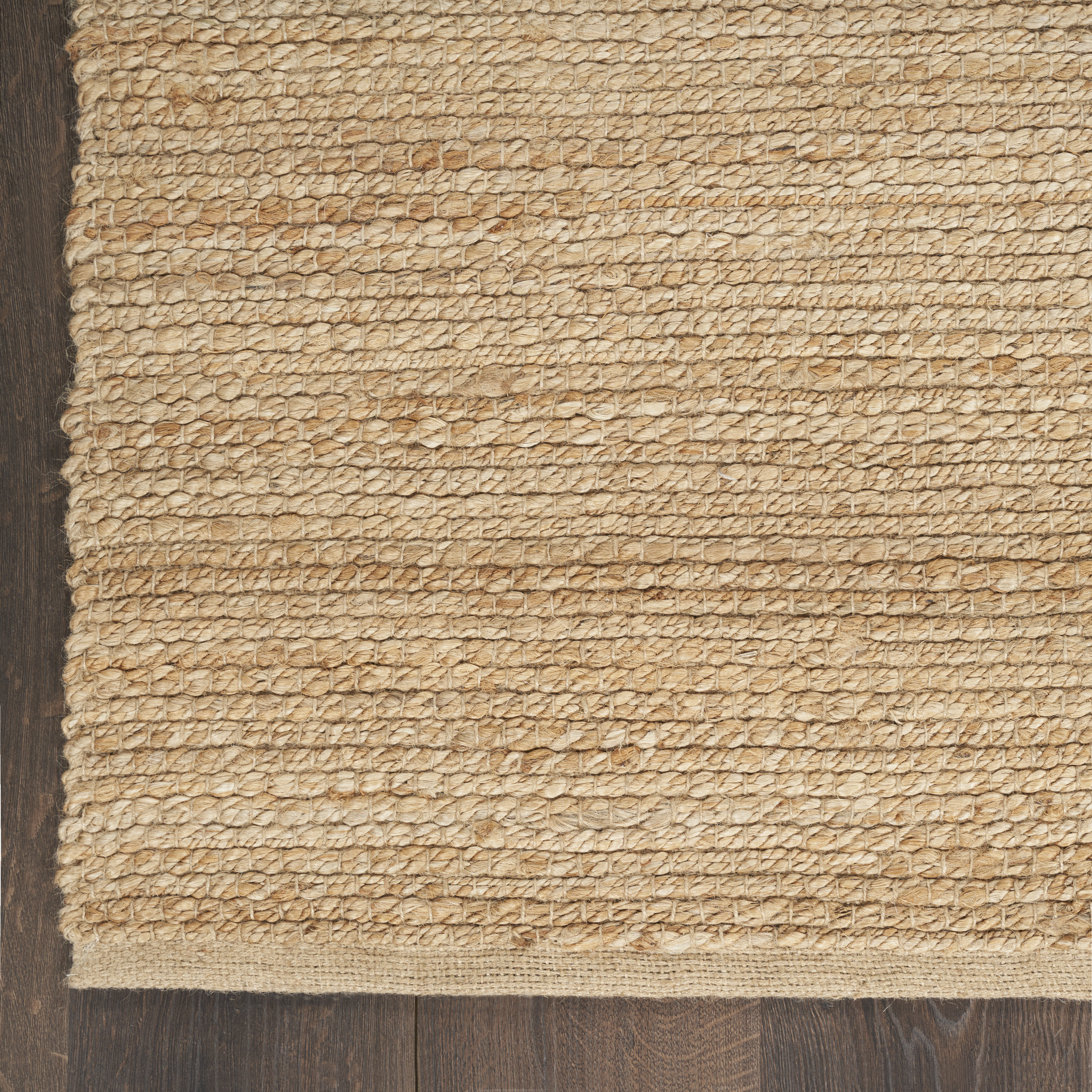 Nourison Natural Jute 5' x 7' Natural Farmhouse Indoor Rug
