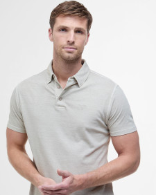 Drayton Linen Tailored Polo Shirt Mist