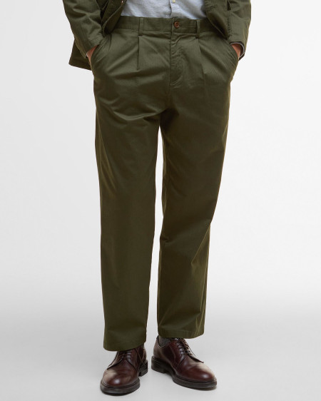 Herringbone Cotton Trousers