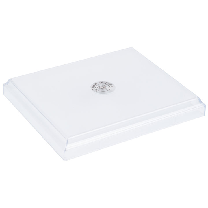 9-inch x 7.5-inch Traex® straw boss clear straw dispenser lid