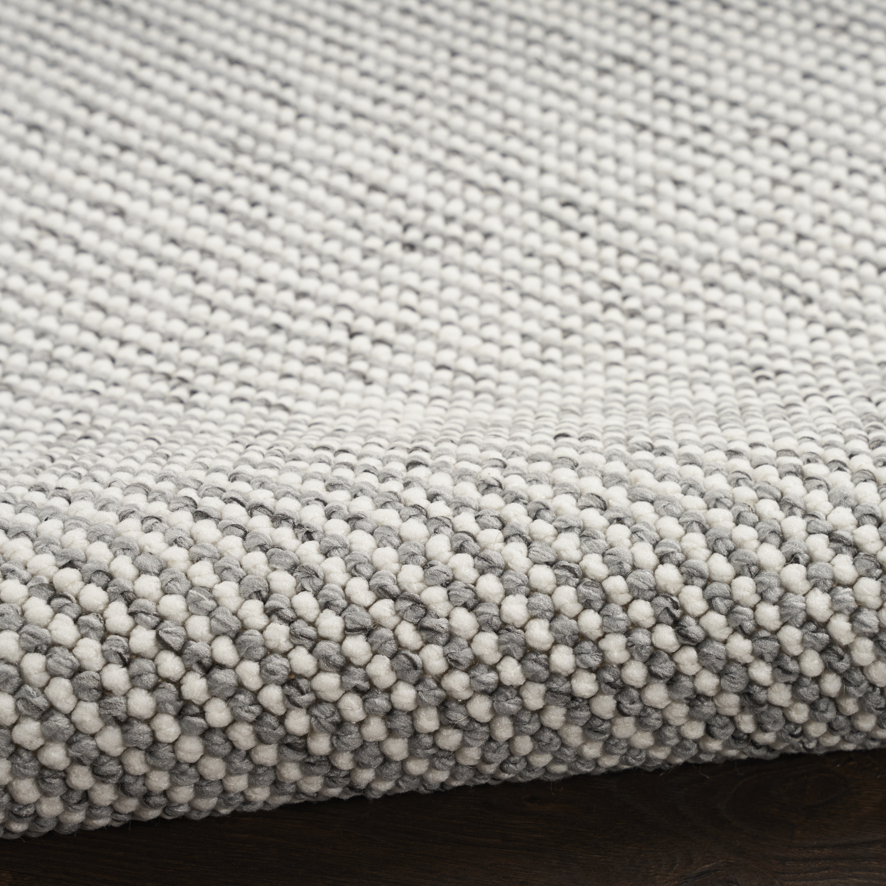 Nourison Natural Texture 9' x 12' Ivory Grey Farmhouse Indoor Rug