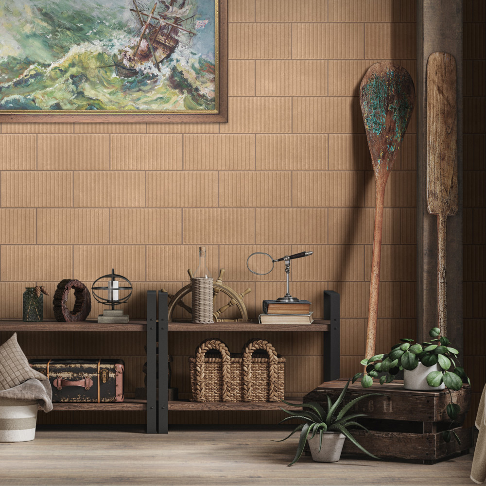 Kings Loft Clay 7-7/8 in. x 15-3/4 in. Ceramic Wall Tile