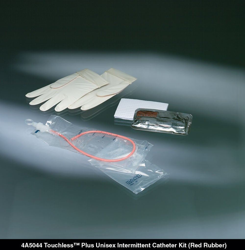 Touchless® Plus Intermittent Catheter Kit, 12 Fr., Latex