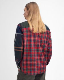 Barbour x Baracuta Relaxed Long-Sleeved Patchwork Shirt Tartan Mix