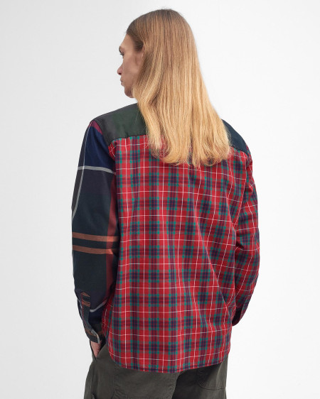 Barbour x Baracuta Relaxed Long-Sleeved Patchwork Shirt