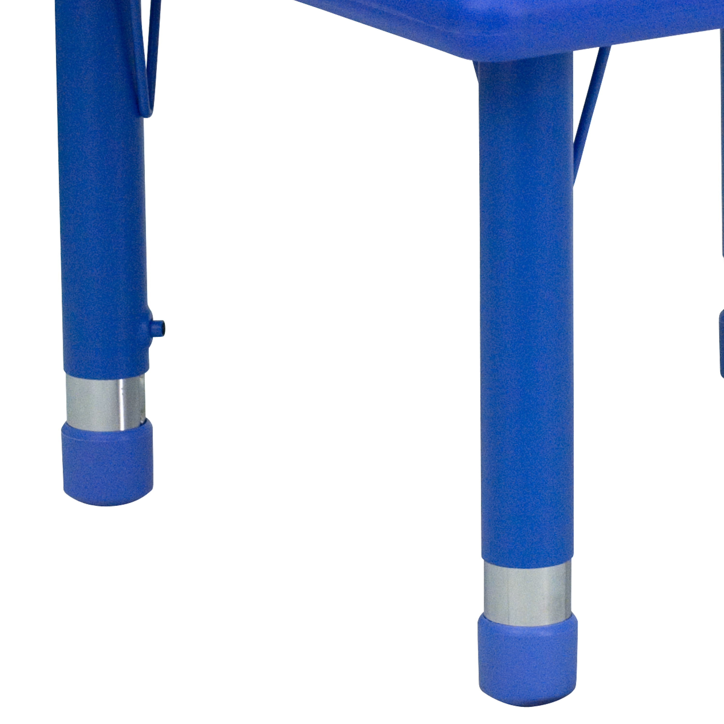 24" Square Natural Plastic Height Adjustable Activity Table - School Table for 4 - Picture 10 of 28