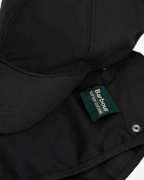 Barbour x Kaptain Sunshine Caped Cap Black